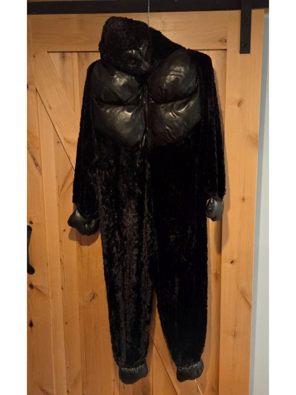 Dan Dee Padded Gorilla Costume Ape Kong Black Plush Youth Size 14-16 HALLOWEEN
